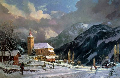 Winter Chapel (12 X 18 Canvas)- Signed By The Artist								 – Canvas Lithograph
								 – Limited Edition
								 – 2950 S/N
								 – 
								12 x 18								
								 –