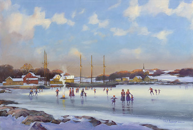 Bay Skaters- Signed By The Artist								 – Canvas Giclee
								 – Limited Edition
								 – 75 S/N
								 – 
								13 x 20