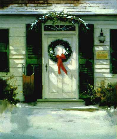 Christmas Door- Signed By The Artist								 – Paper Lithograph
								 – Limited Edition
								 – 850 S/N
								 – 
								11 1/8 x 9								
								 –