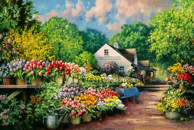 Springtime Garden- Signed By The Artist								 – Paper Lithograph
								 – Limited Edition
								 – 850 S/N
								 – 
								22 1/8 x 32