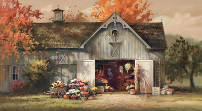 Autumn Barn- Signed By The Artist								 – Canvas Giclee
								 – Limited Edition
								 – 100 S/N
								 – 
								15 x 27