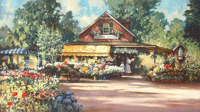 Flower Market- Signed By The Artist								 – Canvas Giclee
								 – Limited Edition
								 – 45 S/N
								 – 
								19 x 34