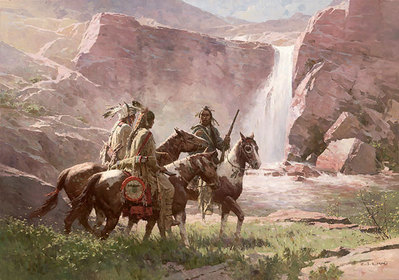 Red Rock Crossing, Northwest Montana, 1850- Signed By The Artist								 – Paper Giclee
								 – Limited Edition
								 – 50 S/N
								 – 
								18 x 25