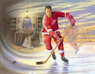 Mr. Hockey – Gordie Howe- Signed By The Artist								 – Paper Lithograph
								 – Limited Edition
								 – 9999 S/N
								 – 
								17 1/2 x 22