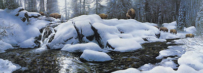 High Creek Crossing- Signed By Andrea Lyman								 – Canvas Giclee
								 – Limited Edition
								 – 129 S/N
								 – 
								17 x 48