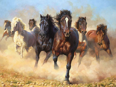 Thunder And Dust- Signed By The Artist								 – Canvas Giclee
								 – Limited Edition
								 – 150 S/N
								 – 
								23 x 31