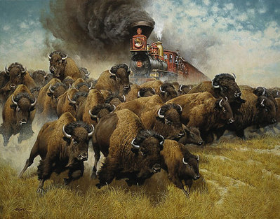 The Coming Of The Iron Horse- Canvas Giclee
								 – Limited Edition
								 – 75 Limited
								 – 
								22 x 28