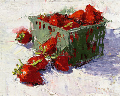 Strawberries- Signed By The Artist								 – Canvas Giclee
								 – Limited Edition
								 – 95 S/N
								 – 
								8 x 10