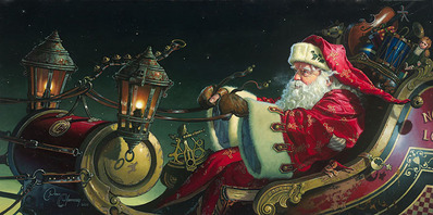 Father Christmas: The Sleigh Ride- Signed By The Artist								 – Canvas Giclee
								 – Limited Edition
								 – 450 S/N
								 – 
								10 x 20