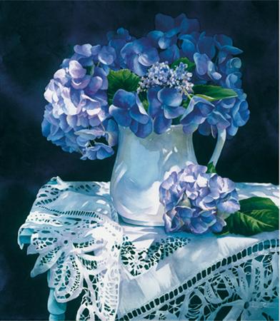 Hydrangea Melody- Signed By The Artist								 – Canvas Giclee
								 – Limited Edition
								 – 195 S/N
								 – 
								22 x 19