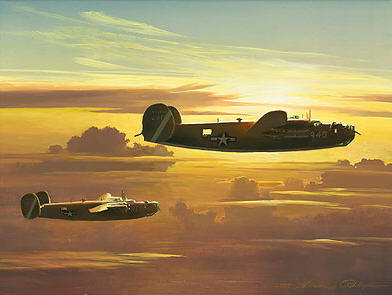 Dawn Of The Liberators (B-24)- Signed By The Artist								 – Canvas Giclee
								 – Limited Edition
								 – 125 S/N
								 – 
								9 x 12