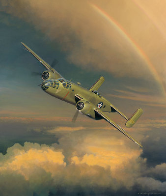 Westbound: A Date With The General (B-25)- Signed By The Artist								 – Canvas Giclee
								 – Limited Edition
								 – 200 S/N
								 – 
								35 x 30