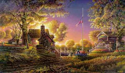 Good Evening America- Signed By The Artist								 – Paper Lithograph
								 – Limited Edition
								 – 9500 S/N
								 – 
								18 1/2 x 32