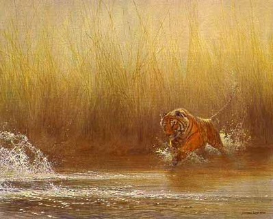 Ranthambhore Rush- Signed By The Artist								 – Paper Lithograph
								 – Limited Edition
								 – 76 A/P
								 – 
								21 5/8 x 27