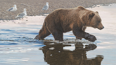 Kodiak Collaboration- Signed By The Artist								 – Canvas Giclee
								 – Limited Edition
								 – 45 S/N
								 – 
								15 x 27