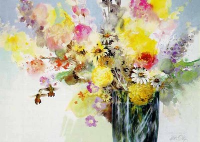 Fresh Cut Flowers- Signed By The Artist								 – Paper Lithograph
								 – Limited Edition
								 – 750 S/N
								 – 
								14 1/2 x 20								
								 –