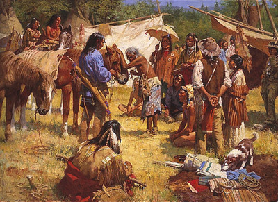 The Horse Doctor And His Medicine Bag At Rendezvous- Signed By The Artist								 – Canvas Giclee
								 – Limited Edition
								 – 115 S/N
								 – 
								48 x 66