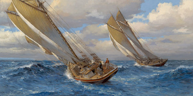 Captains Courageous- Signed By The Artist								 – Canvas Giclee
								 – Limited Edition
								 – 15 A/P
								 – 
								24 x 48