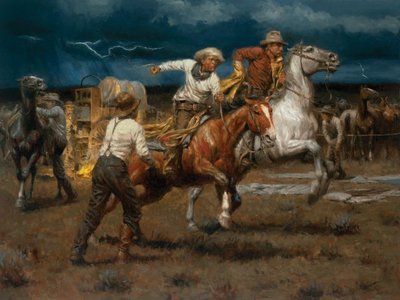 Stampede! Stampede!- Signed By The Artist								 – Paper Giclee
								 – Limited Edition
								 – 50 A/P
								 – 
								18 x 24