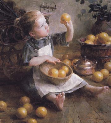 The Fruit Inspector- Signed By The Artist								 – Canvas Giclee
								 – Limited Edition
								 – 180 S/N
								 – 
								30 x 27