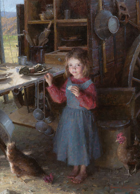 The Chef’s Daughter – Chuck Wagon 1892- Signed By The Artist								 – Canvas Giclee
								 – Limited Edition
								 – 75 S/N
								 – 
								30 x 22