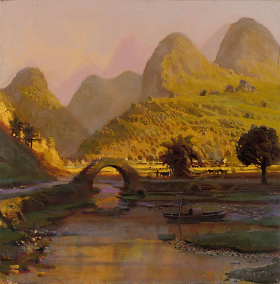 Li River In Fall Color- Signed By The Artist								 – Canvas Giclee
								 – Limited Edition
								 – 75 S/N
								 – 
								12 x 12