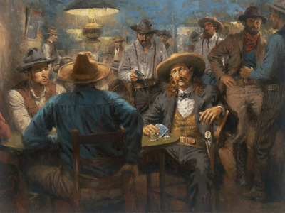 Wild Bill’s Last Deal- Signed By The Artist								 – Canvas Giclee
								 – Limited Edition
								 – 350 S/N
								 – 
								18 x 24