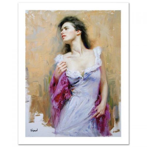 Violet (Untitled #13) – SIGNED BY THE ARTIST – Hand Embellished – GICLEE ON CANVAS – LIMITED EDITION